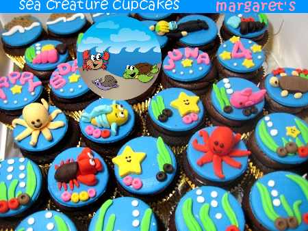 Under the Sea Birthday Cupcakes