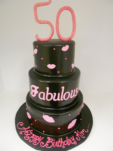 50 and Fabulous Birthday Cake