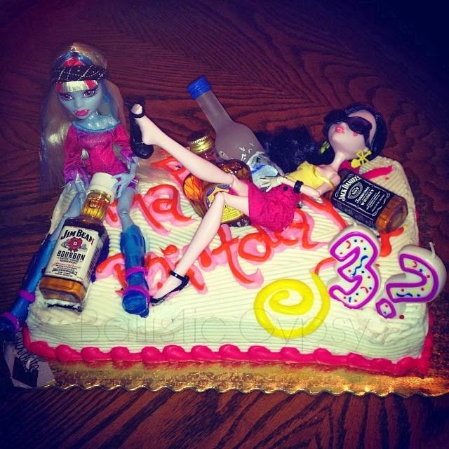 Drunk Barbie Birthday Cake Adult