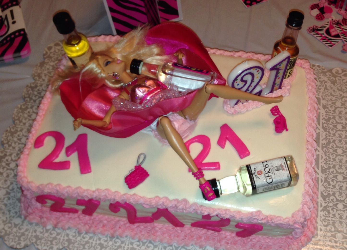 Drunk Barbie Cake