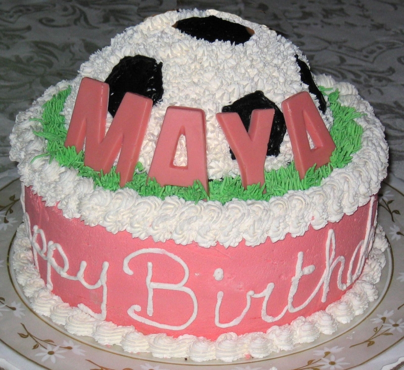 Girls Soccer Birthday Cake Ideas