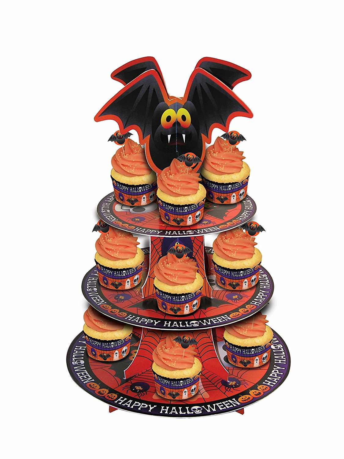 7 Spider Stand Cupcakes Halloween Photo - Spider Web Cupcakes ...