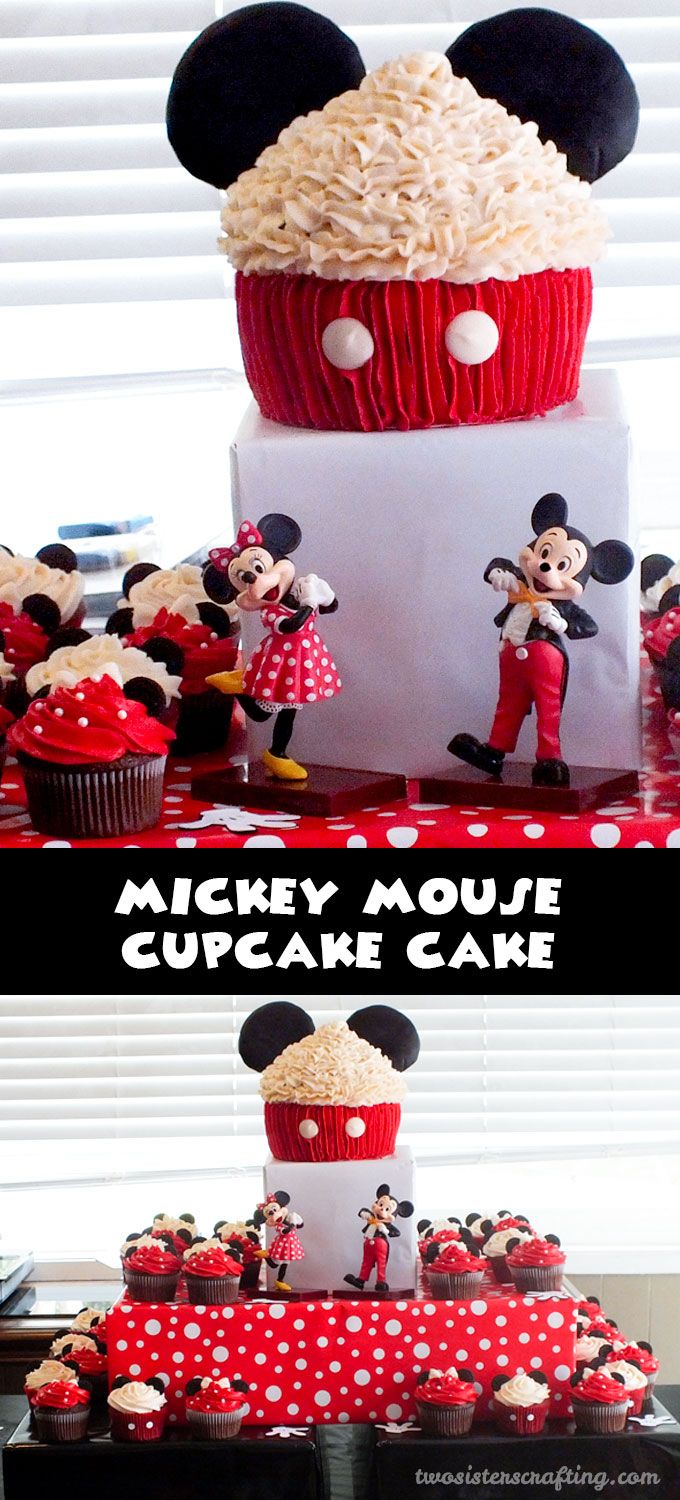 Mickey Mouse Cupcake Cake