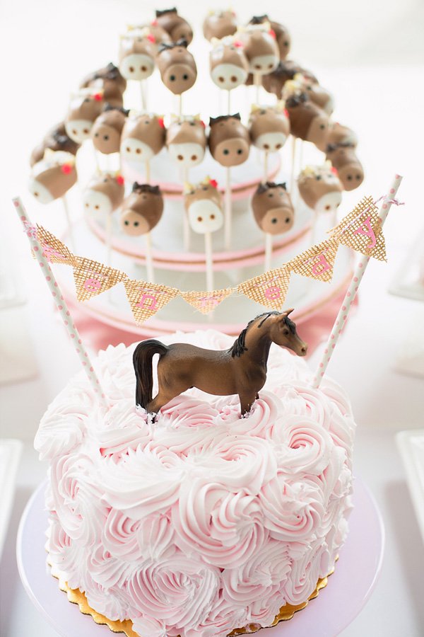 Pony Birthday Cake for Girl Party