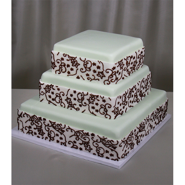 Square Tiered Cake