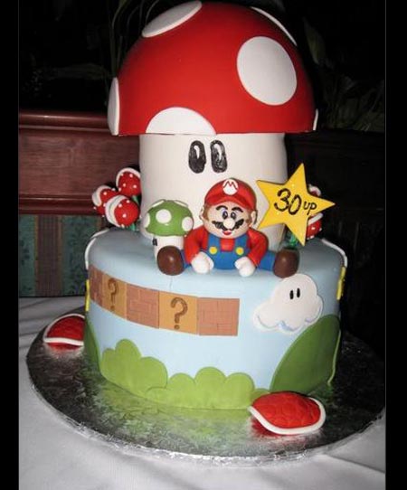 Super Mario Birthday Cake