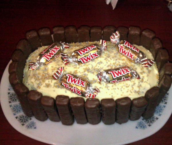 Twix Birthday Cake