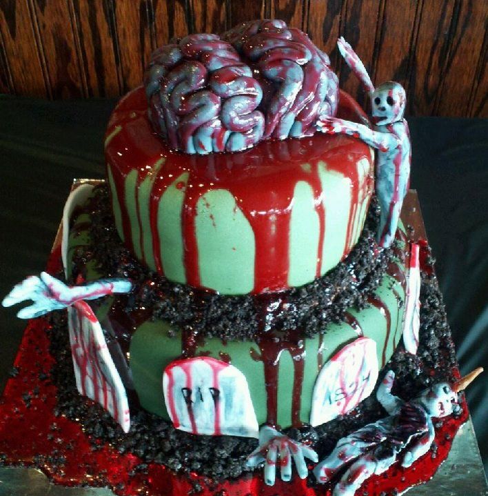 Zombie Birthday Cake