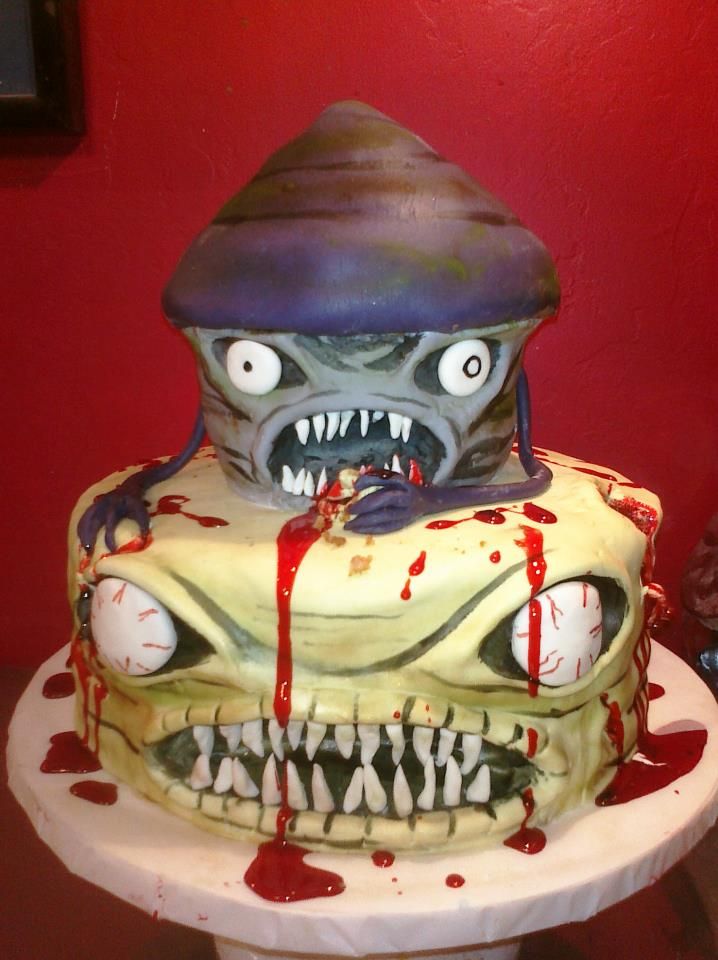 Zombie Birthday Cake