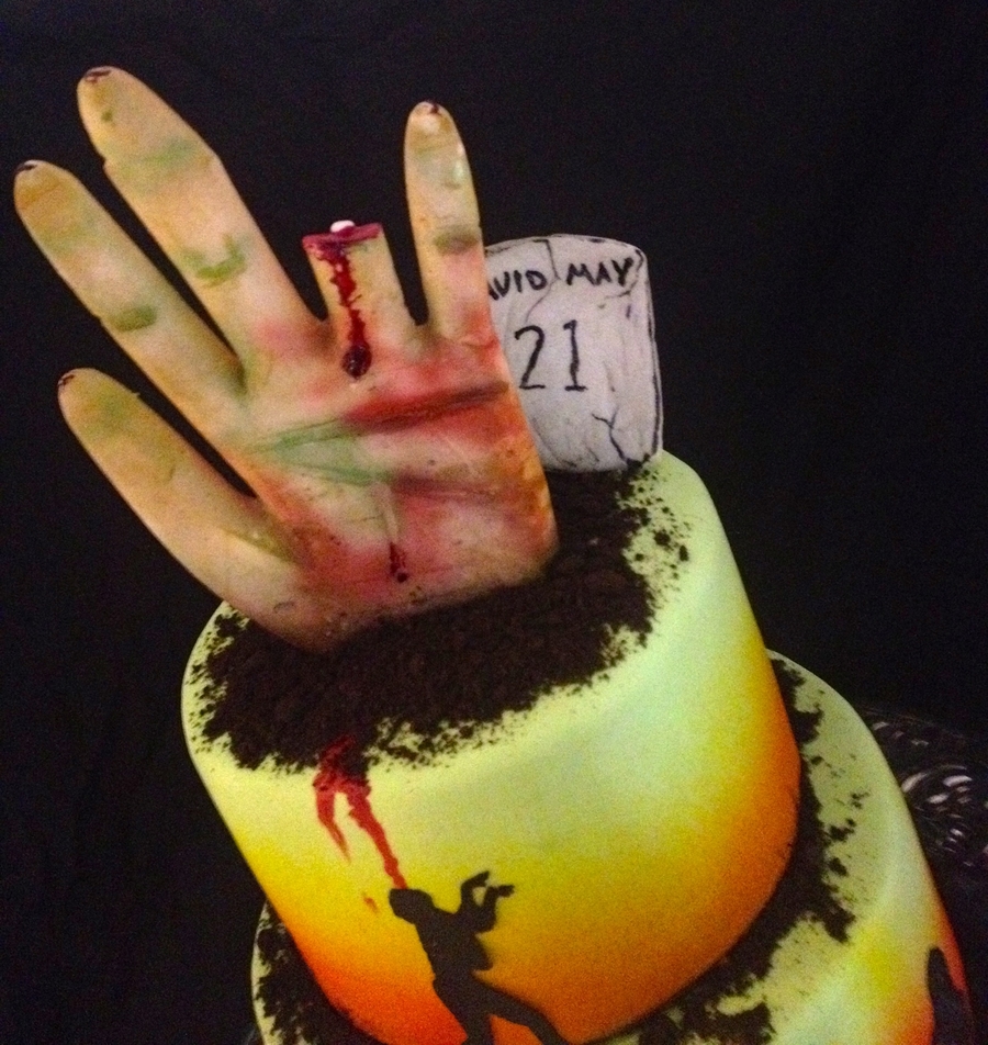 Zombie Themed Birthday Cakes