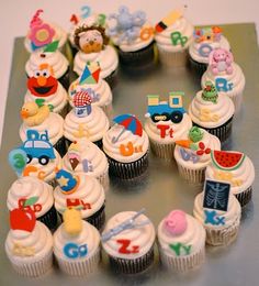 Alphabet Cupcakes