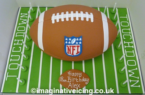 American Football Birthday Cake