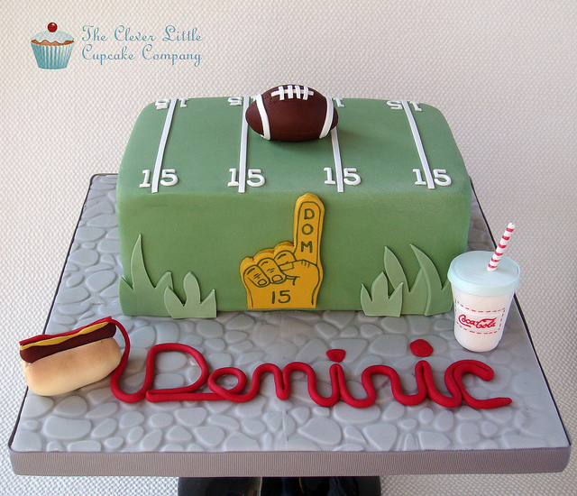 American Football Birthday Cake