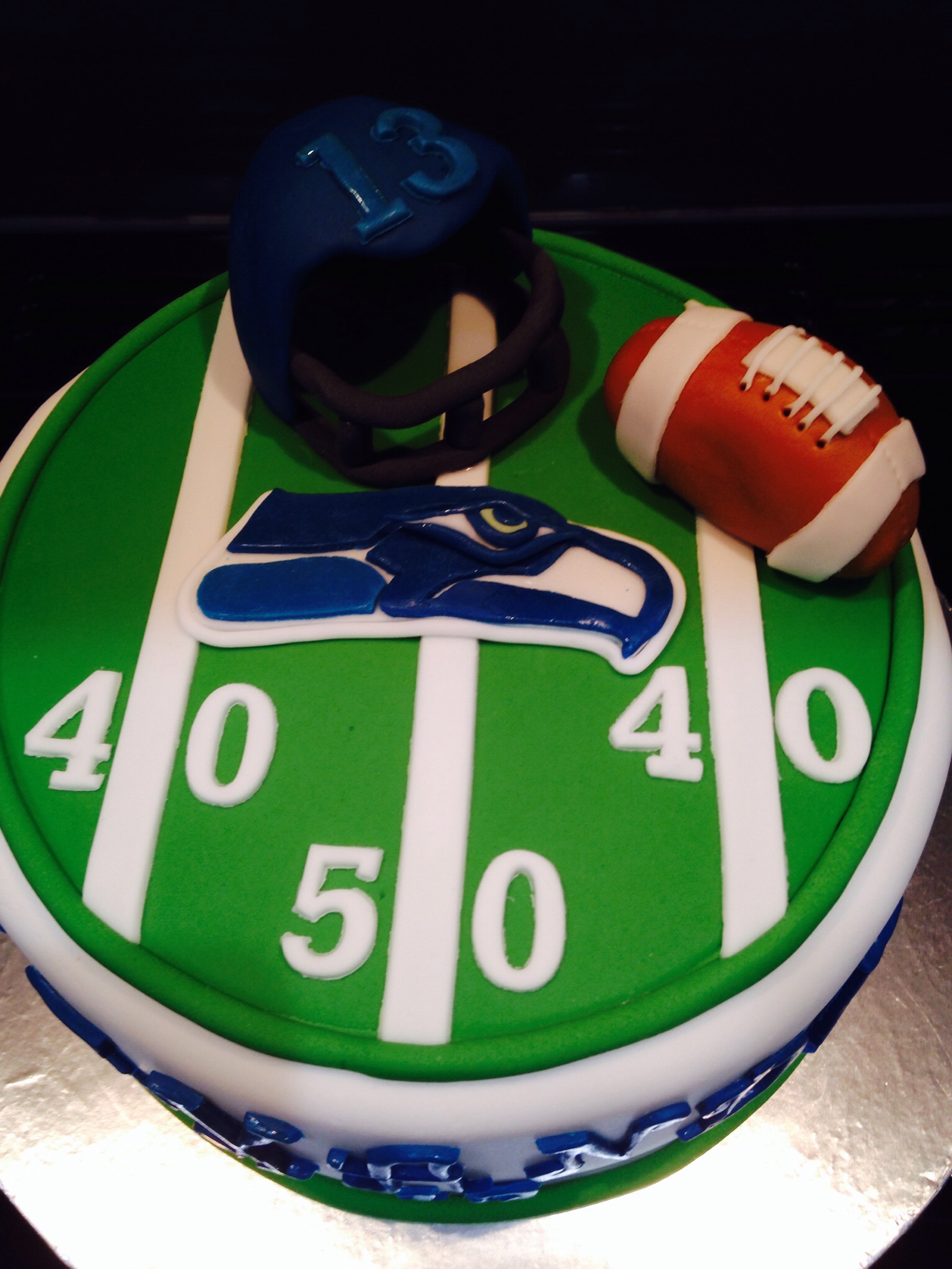 American Football Birthday Cake