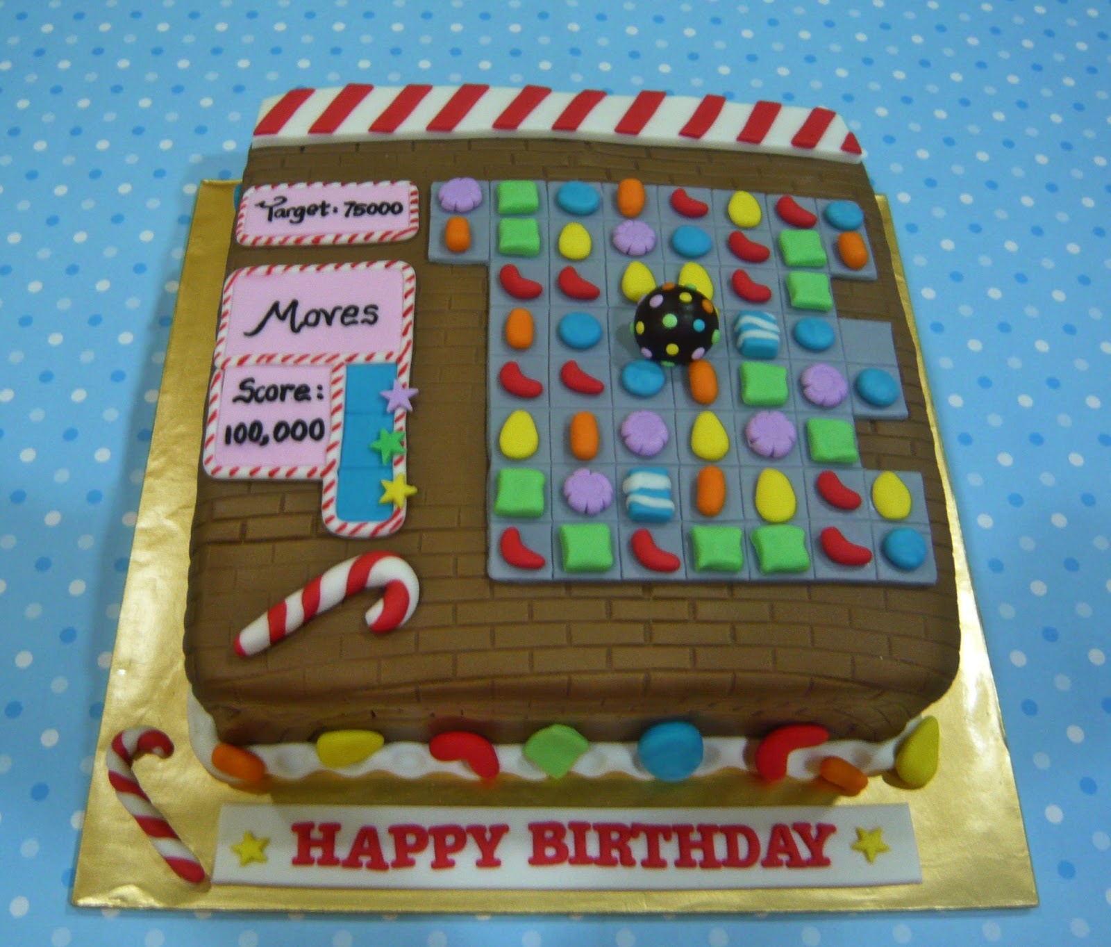 Candy Crush Birthday Cake