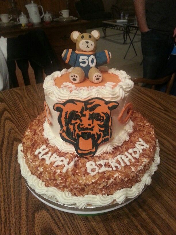 Chicago Bears Birthday Cake