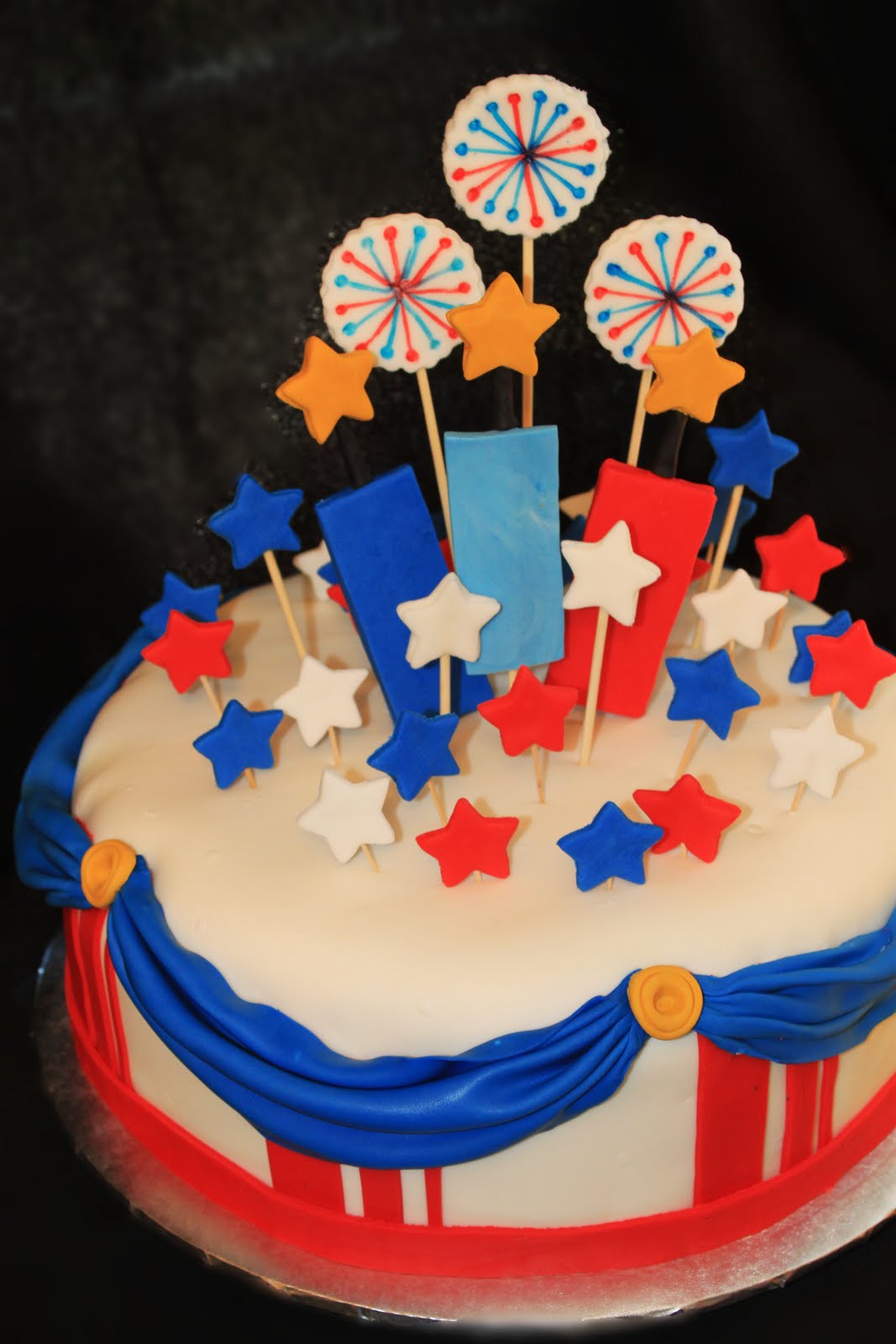 12 Firework Cakes For Girls Photo Birthday Cake with Fireworks