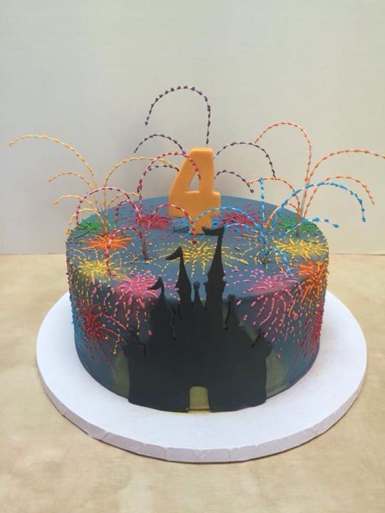 12 Firework Cakes For Girls Photo Birthday Cake with Fireworks