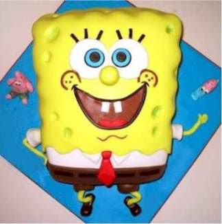 Funny Spongebob Birthday Cake