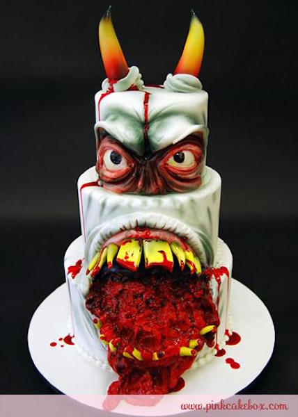 Halloween Wedding Cake