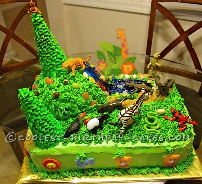 Jungle Safari Birthday Cake Ideas