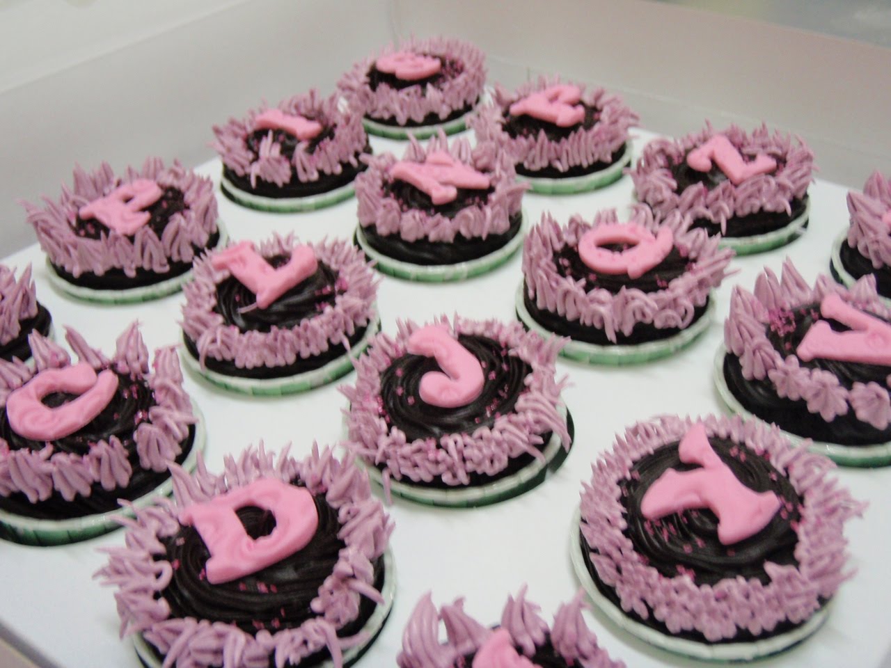 Letter K Cupcake Cake