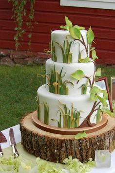 Log Cabin Birthday Cake