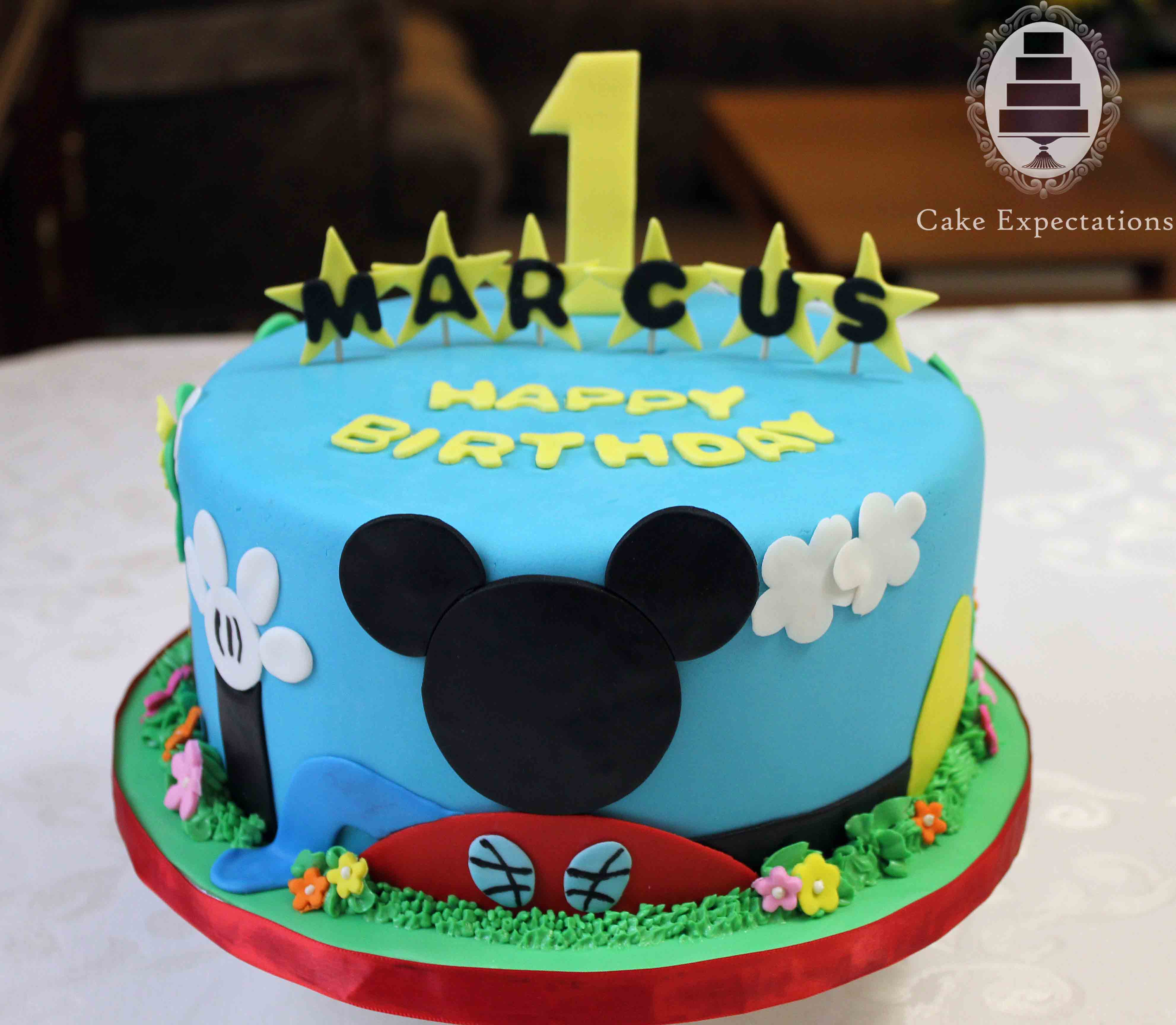 Mickey Mouse 1st Birthday Cake