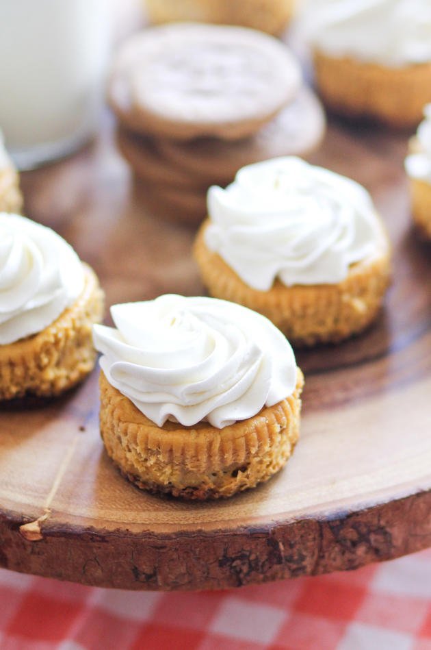 Mini Pumpkin Cheesecakes