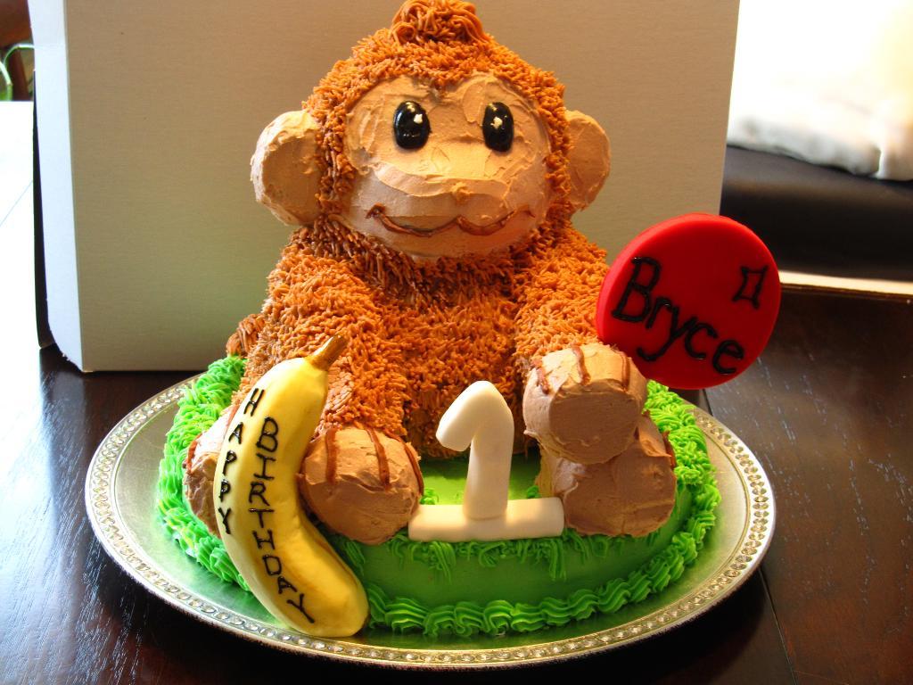 Monkey Birthday Cake Ideas