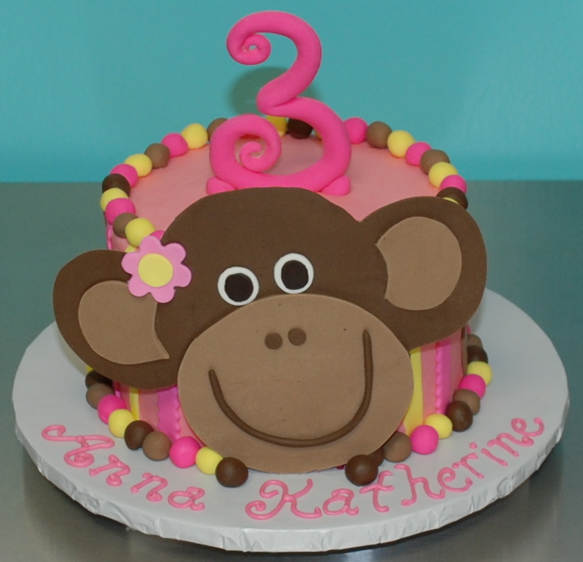 Monkey Birthday Cake