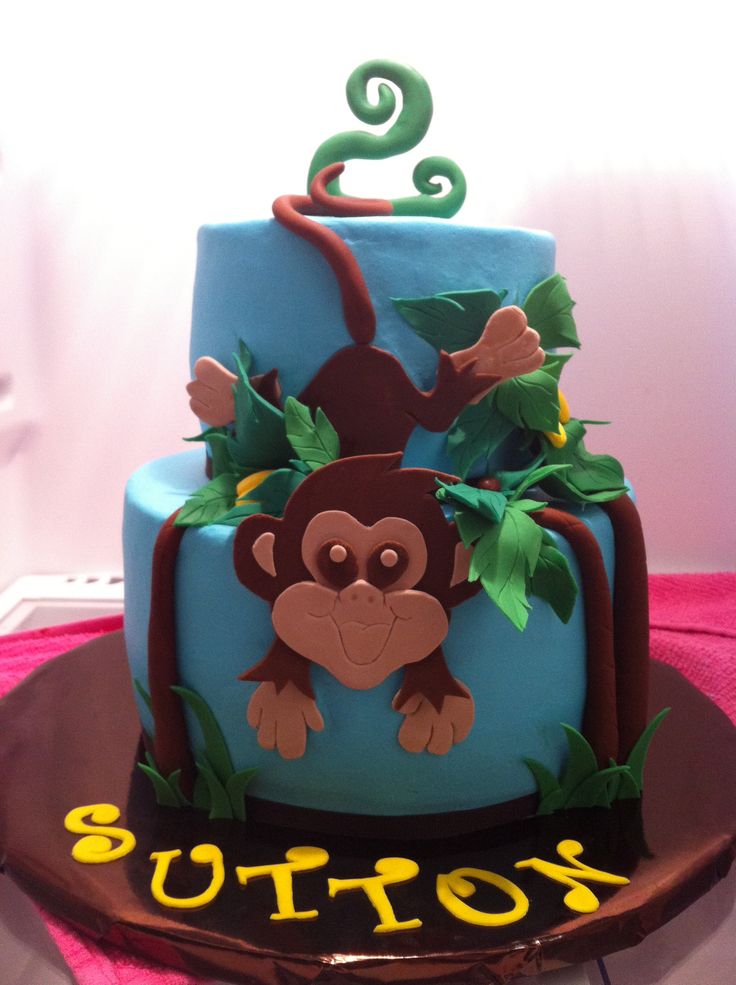 Monkey Birthday Cake