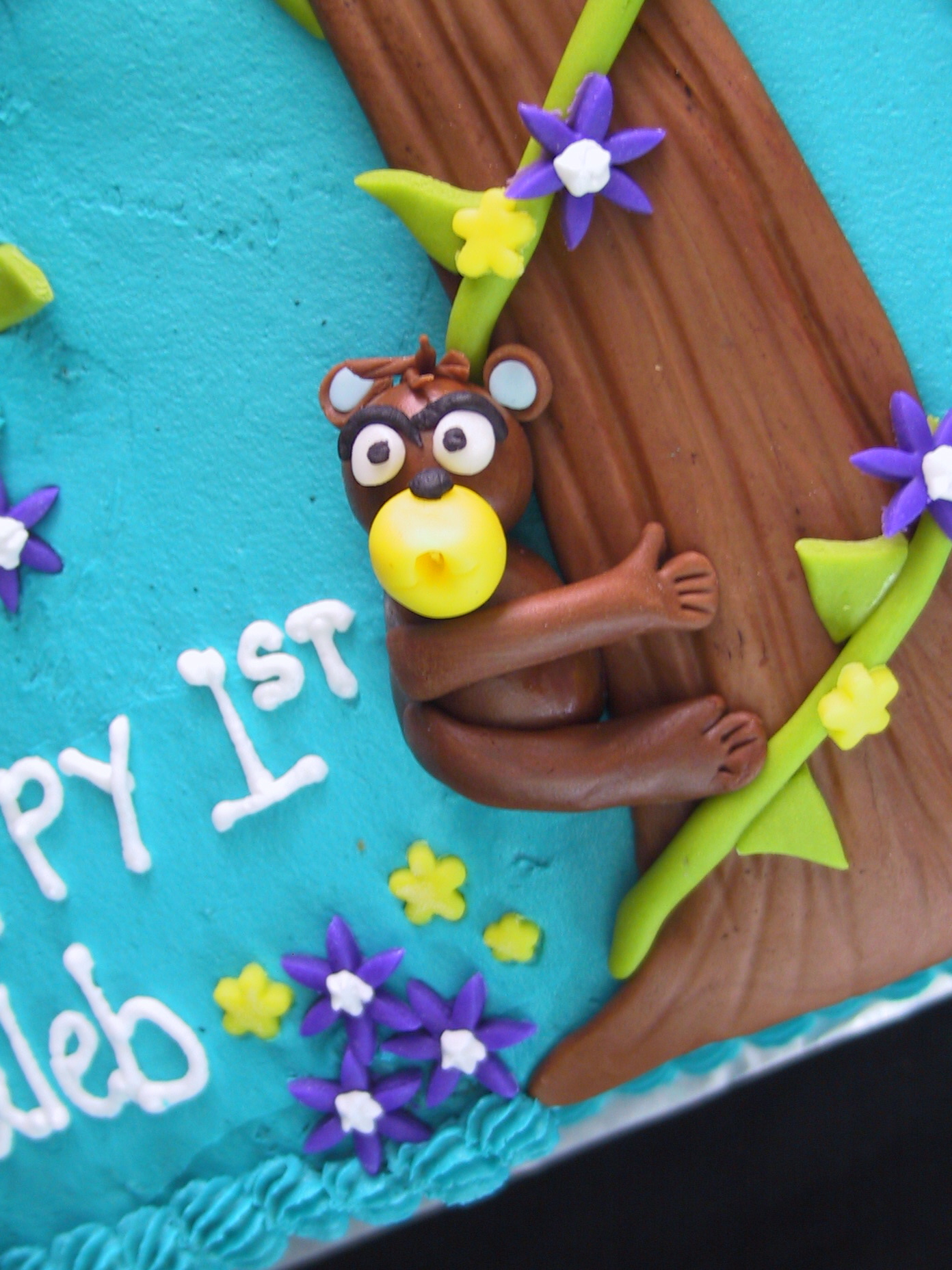 Monkey Birthday Cake