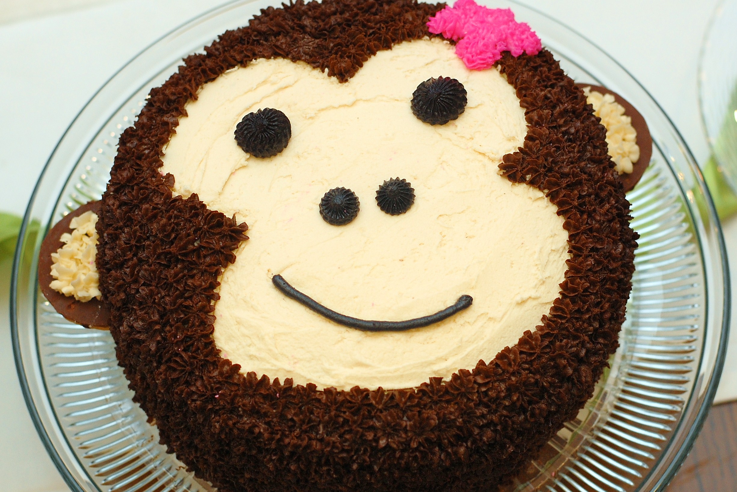 Monkey Face Birthday Cake