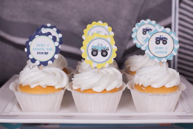 6 Photos of Cupcakes For Monster Truck Party Boys Birthday