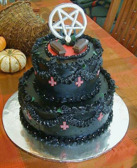 Pentagram Wedding Cake