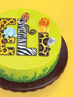 Safari Animal Cake Decorations