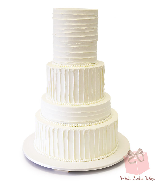 Simple Buttercream Wedding Cake