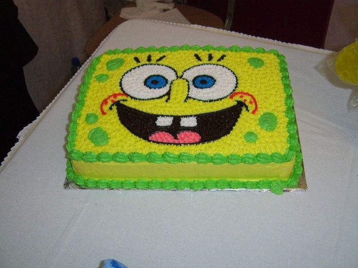 9 Photos of Spongebob Birthday Cakes Decoration