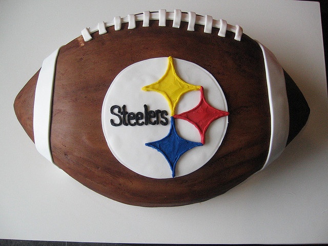 Steelers Football Cake