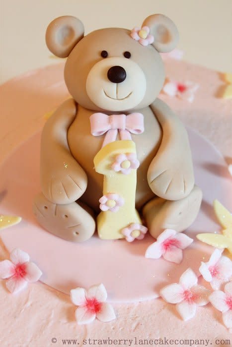 Teddy Bear 1st Birthday Cake