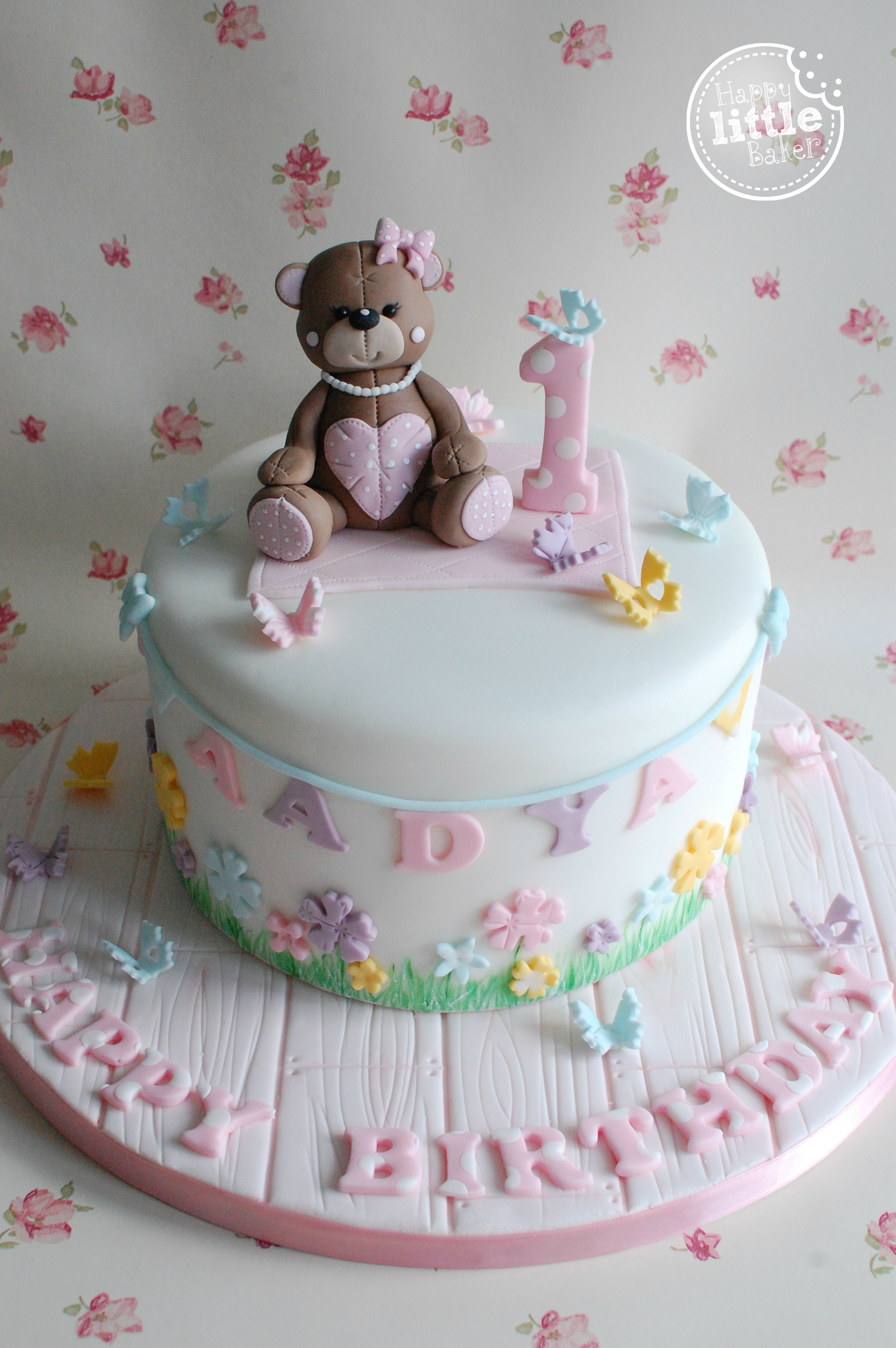 Teddy Bear Birthday Cake