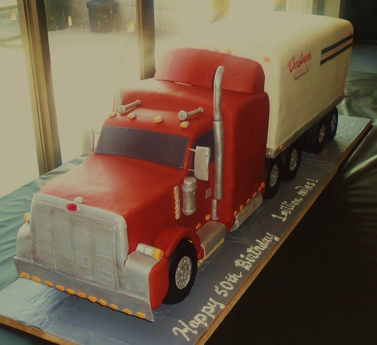 Tractor-Trailer Truck Cake