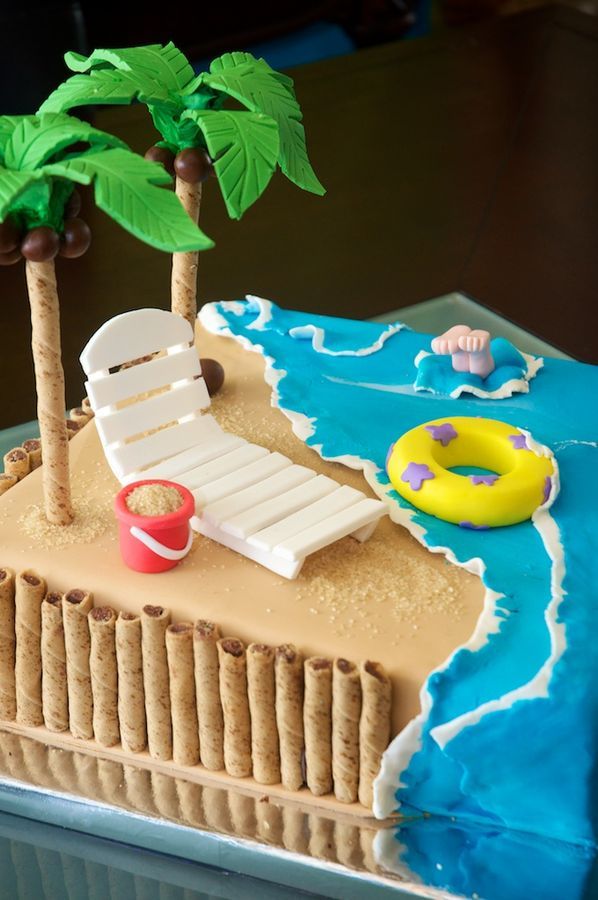 Beach Birthday Cake Ideas