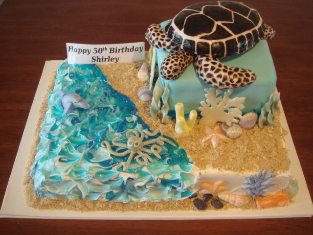 Beach Theme Birthday Cake Ideas