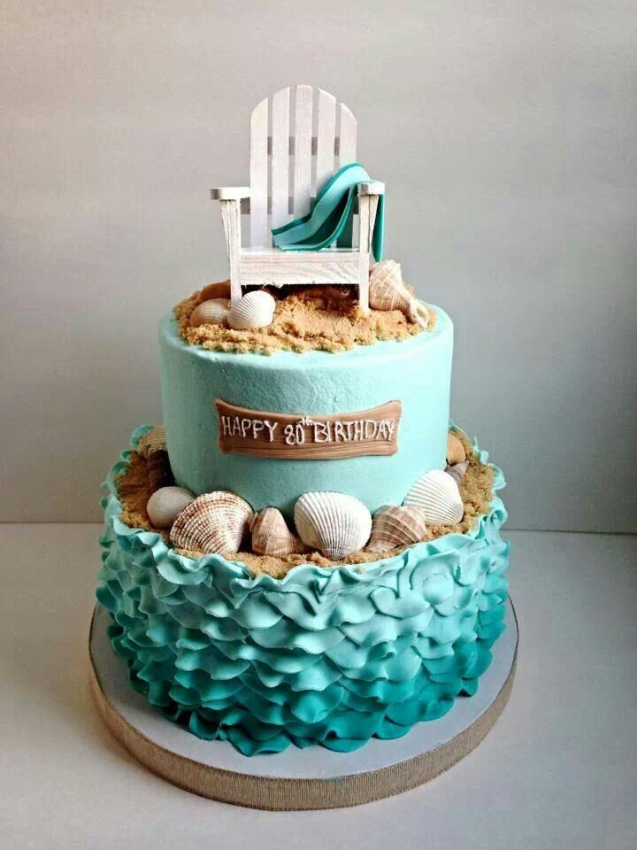 Beach Theme Birthday Cake