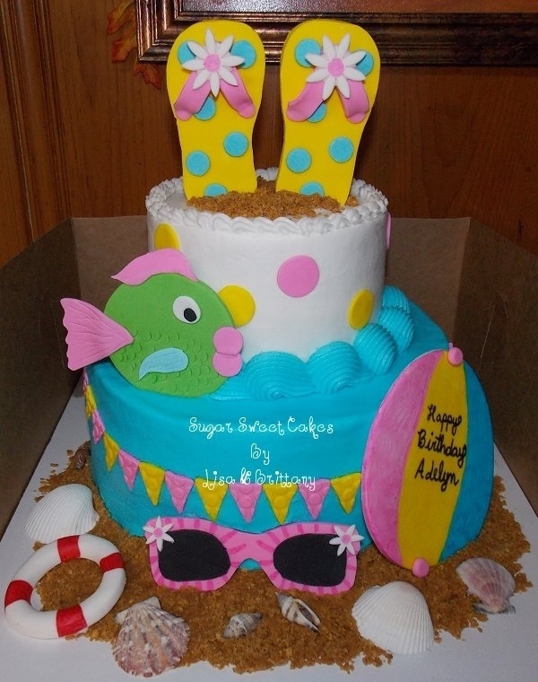 Beach Theme Birthday Cake