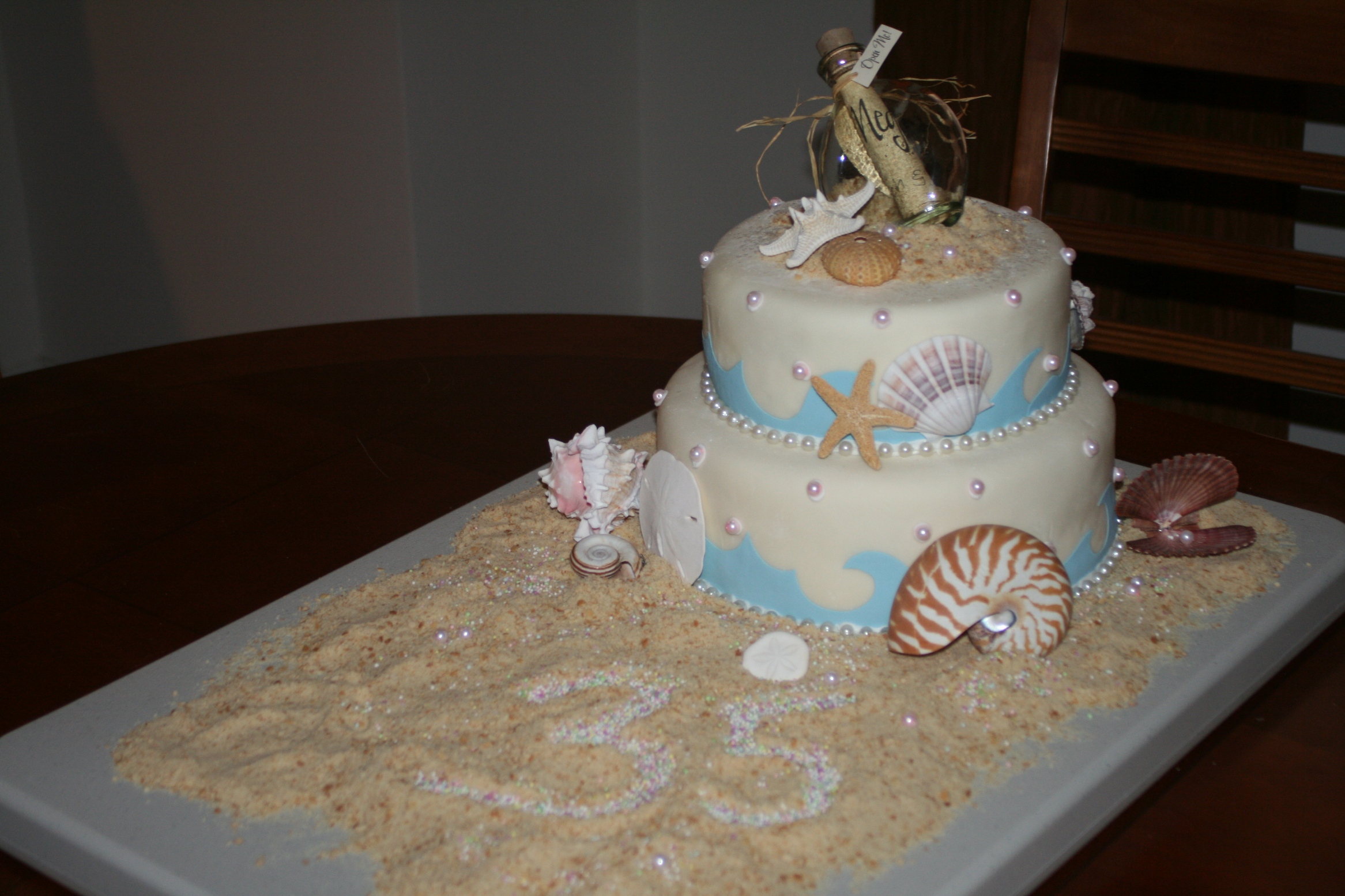 Beach Themed Fondant Cake