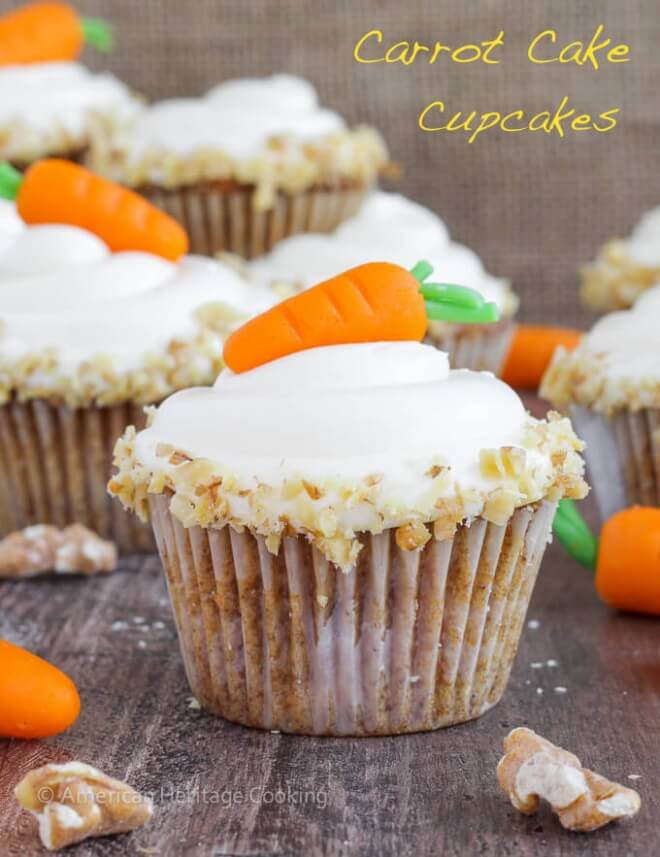 Cream Cheese Frosting Carrot Cake Cupcakes