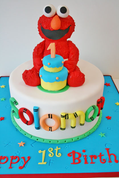 Custom Elmo Birthday Cake